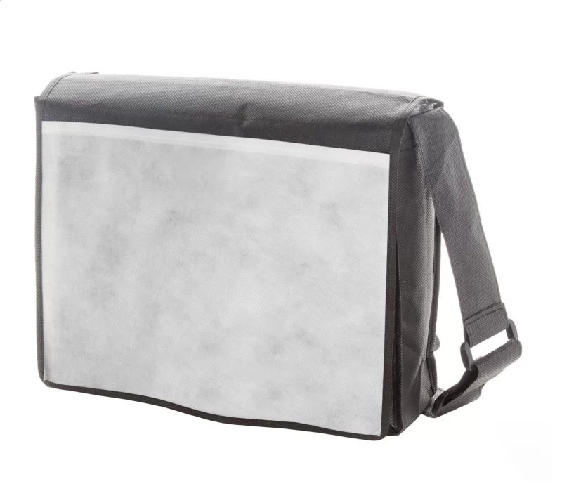 taška přes rameno černá s potiskem loga