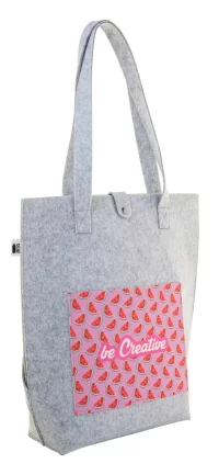 taška přes rameno RPET na zakázku bílá s potiskem loga