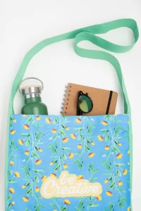 taška přes rameno z RPET na zakázku bílá s potiskem loga - foto 8