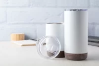 termo hrnek bílá s potiskem loga - foto 3