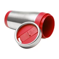 termo hrnek červená s potiskem loga - foto 2