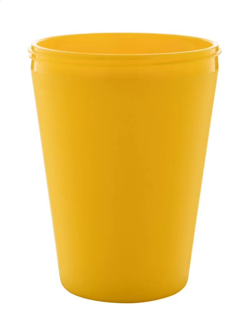 termo hrnek na zakázku, hrnek žlutá s potiskem loga