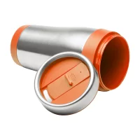 termo hrnek oranžová s potiskem loga - foto 2