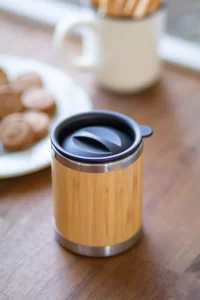 termo hrnek přírodní s potiskem loga - foto 5