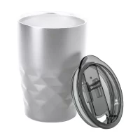 termo hrnek s měděnou izolací stříbrná s potiskem loga - foto 2