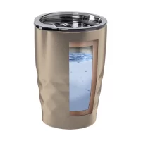 termo hrnek s měděnou izolací zlatá s potiskem loga - foto 3