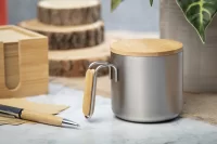 termo hrnek stříbrná s potiskem loga - foto 8