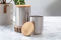 termo hrnek stříbrná s potiskem loga - foto 7