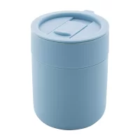 termo hrnek světle modrá s potiskem loga