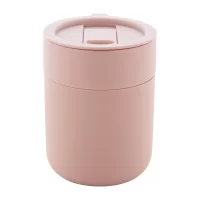 termo hrnek světle růžová s potiskem loga - foto 3