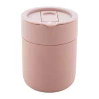 termo hrnek světle růžová s potiskem loga - foto 4