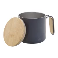 termo hrnek tmavě šedá s potiskem loga - foto 4