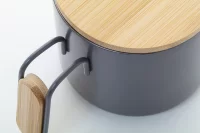 termo hrnek tmavě šedá s potiskem loga - foto 6