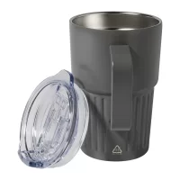 termo hrnek tmavě šedá s potiskem loga - foto 4