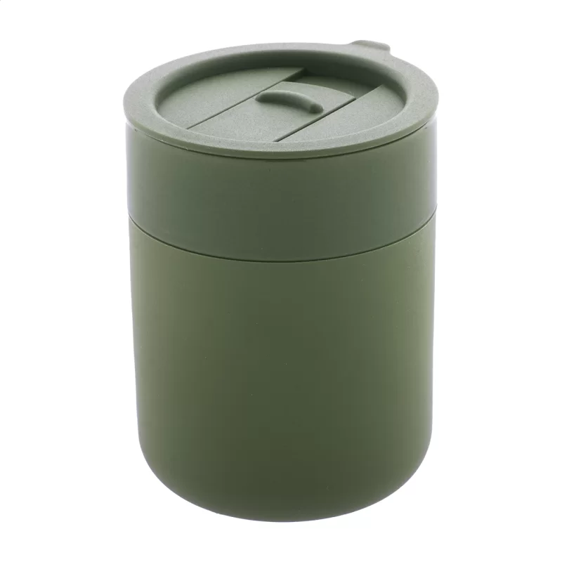 termo hrnek zelená s potiskem loga