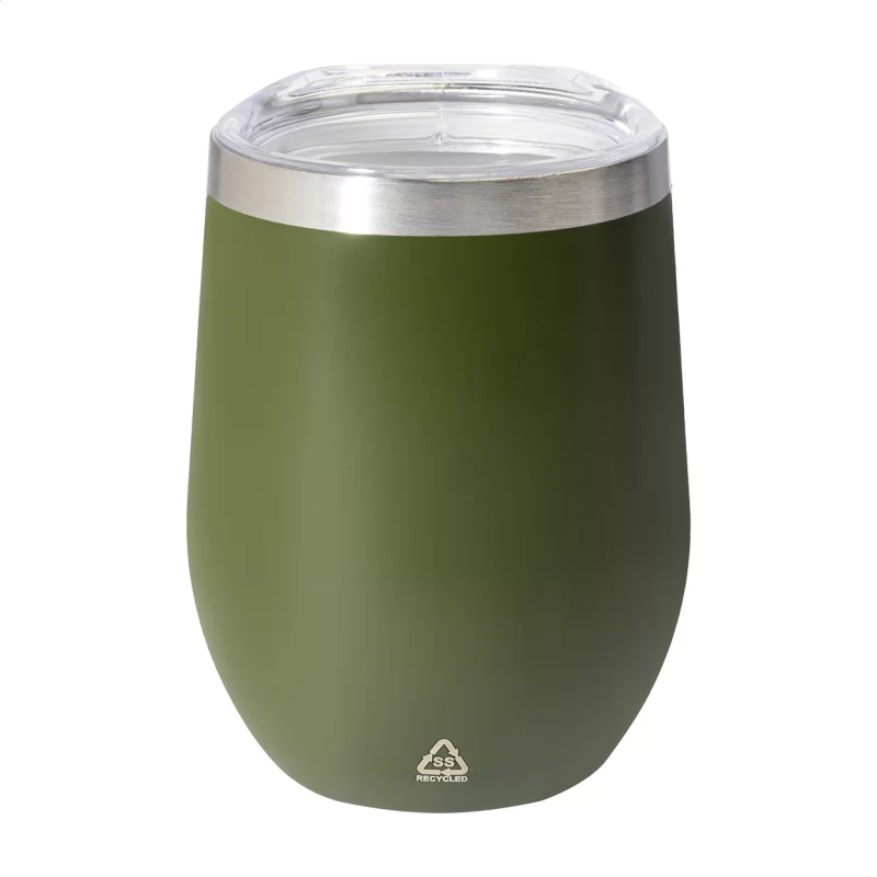 termo hrnek zelená s potiskem loga