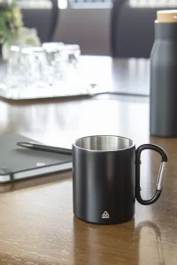 termo hrnek černá s potiskem loga - foto 2