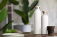 termoska, 1000 ml bílá s potiskem loga - foto 3