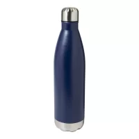 termoska s měděnou izolací tmavě modrá s potiskem loga