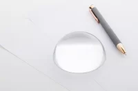 těžítko na papír průhledná s potiskem loga - foto 5