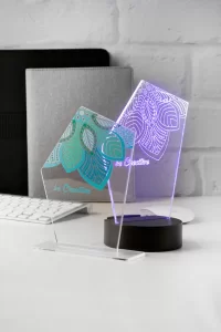 trofej průhledná s potiskem loga - foto 3