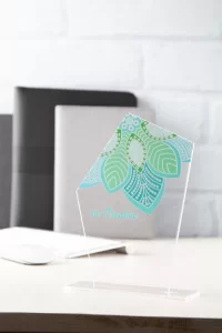 trofej průhledná s potiskem loga - foto 4