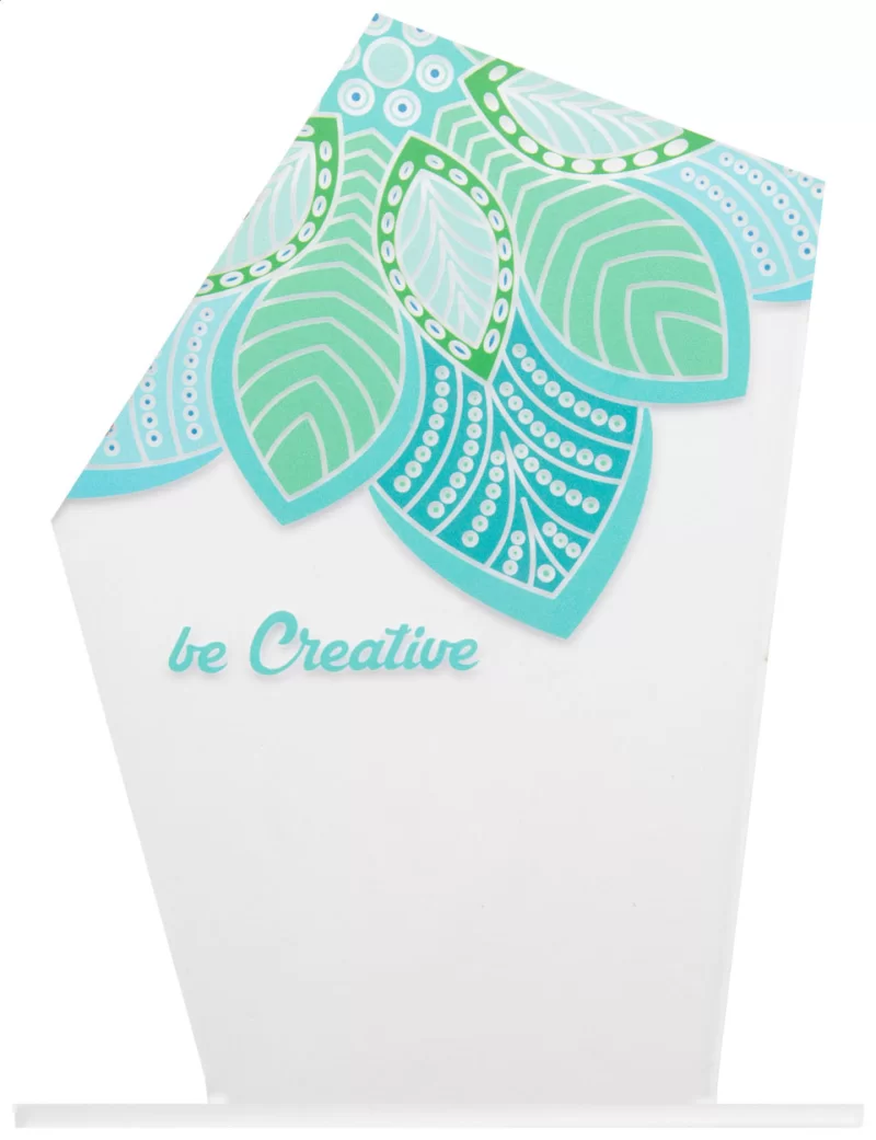 trofej průhledná s potiskem loga