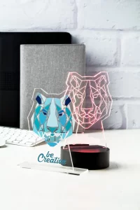 trofej průhledná s potiskem loga - foto 3