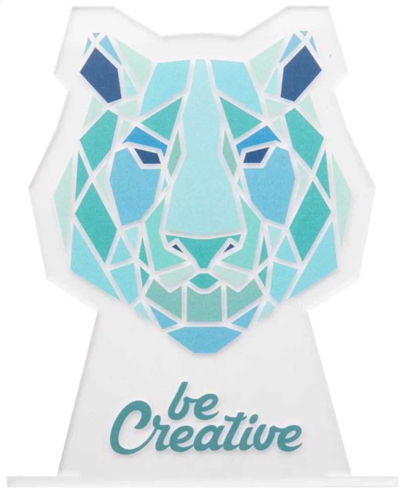 trofej průhledná s potiskem loga