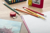 tužka s gumou oranžová s potiskem loga - foto 2