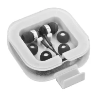 USB-C sluchátka do uší černá s potiskem loga - foto 2