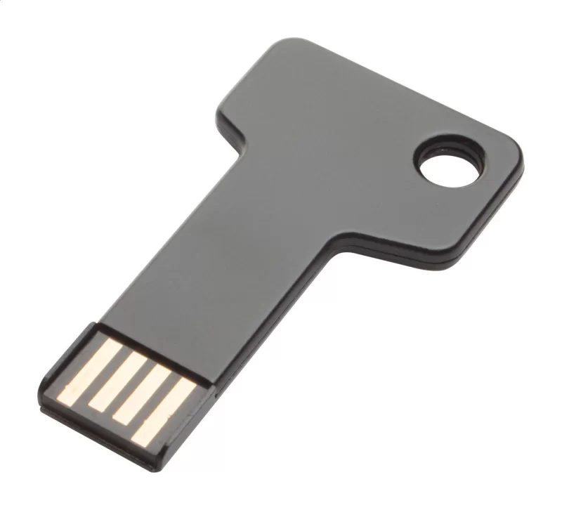 USB flash disk černá — reklamní předmět s vlastním potiskem USB flash disk černá s potiskem loga