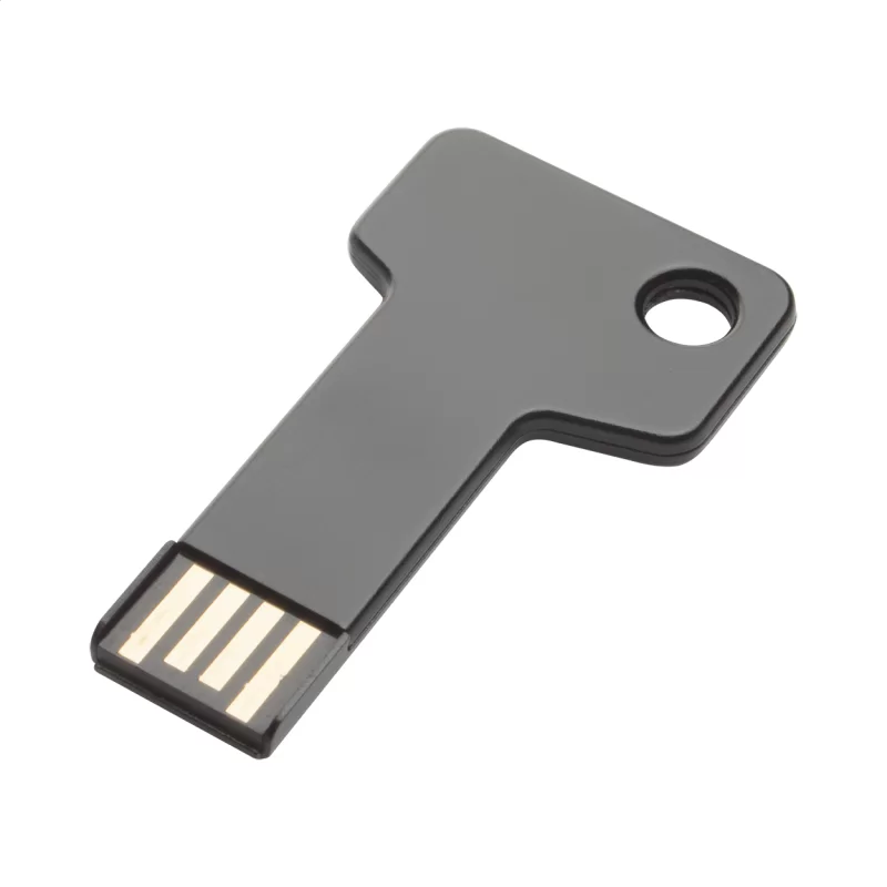 USB flash disk černá s potiskem loga