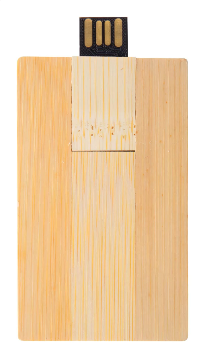 USB flash disk přírodní s potiskem loga