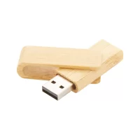 USB flash disk přírodní s potiskem loga