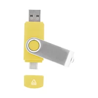 USB flash disk RABS OTG žlutá s potiskem loga - foto 3