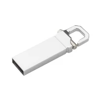 USB flash disk stříbrná s potiskem loga