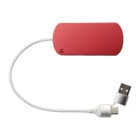 USB hub červená s potiskem loga - foto 5