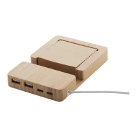 USB hub přírodní s potiskem loga