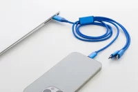 USB nabíjecí kabel modrá s potiskem loga - foto 5