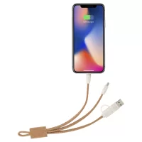 USB nabíjecí kabel přírodní s potiskem loga - foto 8