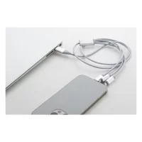 USB nabíjecí kabel stříbrná s potiskem loga - foto 5