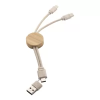 USB nabíječka přírodní s potiskem loga - foto 3
