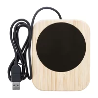 USB ohřívač hrnků přírodní s potiskem loga - foto 2