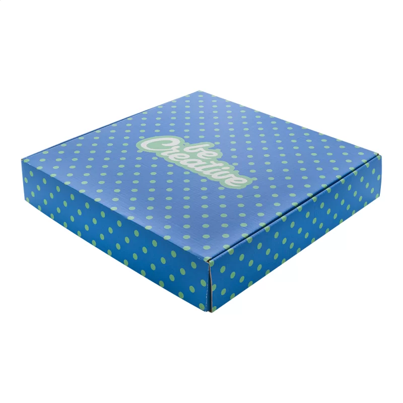 úzká poštovní krabice bílá s potiskem loga