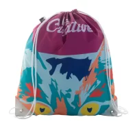 vak na stahování šňůrkou na zakázku bílá s potiskem loga