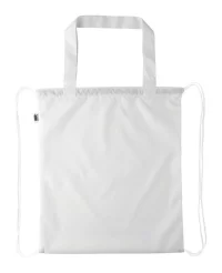 vak na stahování šňůrkou na zakázku bílá s potiskem loga - foto 2