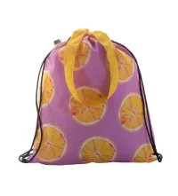 vak na stahování šňůrkou na zakázku černá s potiskem loga - foto 4