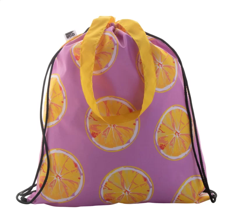 vak na stahování šňůrkou na zakázku černá s potiskem loga