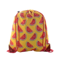 vak na stahování šňůrkou na zakázku červená s potiskem loga - foto 4